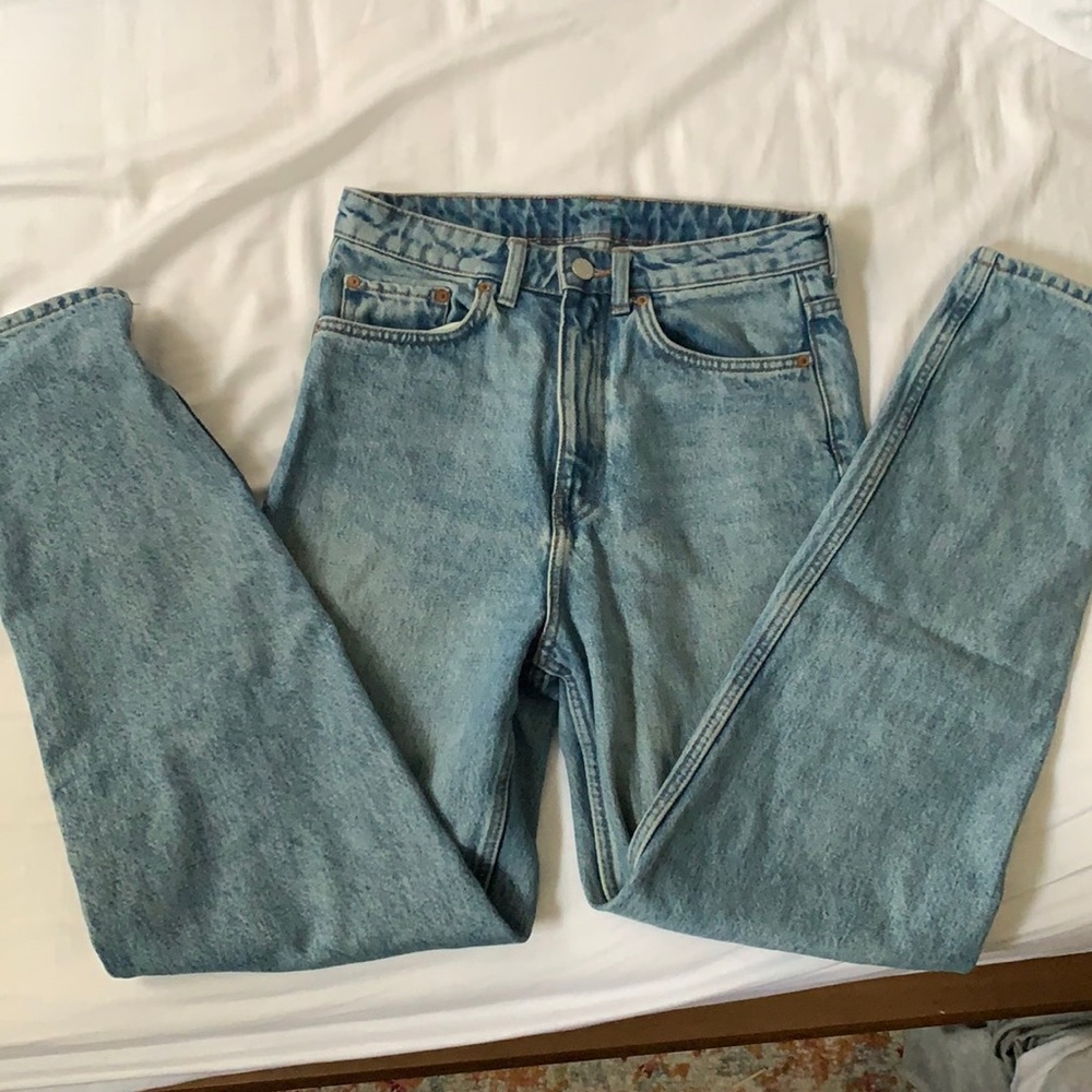 High waisted mom jeans